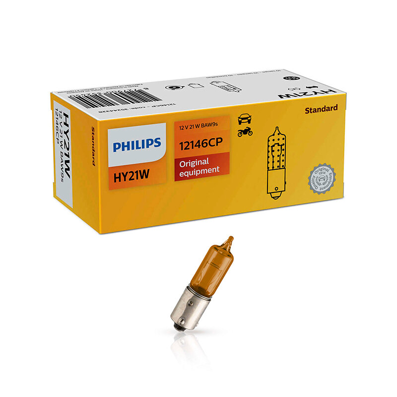 Лампа дополнительного освещения Philips Vision HY21W 12V 21W BAW9s, 1 шт.