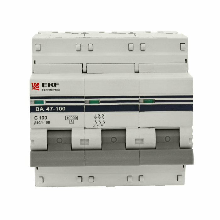 Автоматический выключатель EKF ВА 47-100 (C) 10kA