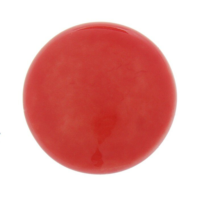 Тундра Ручка-кнопка BOWL Ceramics 002, d=38, керамическая, красная - фотография № 2