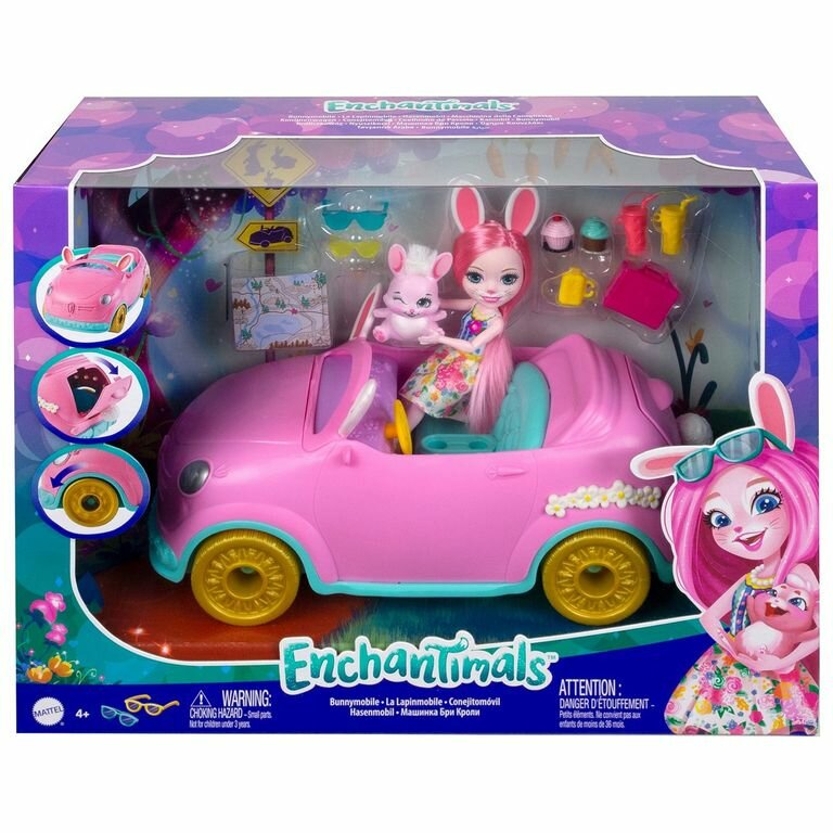 Enchantimals Набор игровой Автомобиль Бри Кроли с куклой и аксессуарами, HCF85