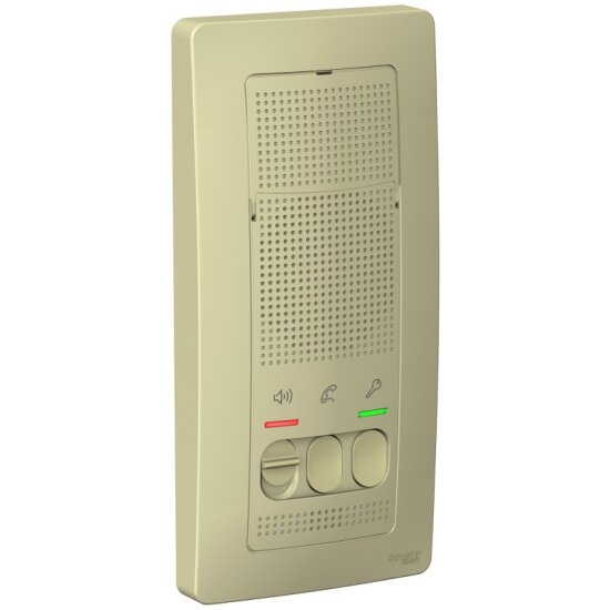 Переговорное устройство (домофон) SCHNEIDER ELECTRIC BLANCA настен.монтаж, 4,5В, бежевый