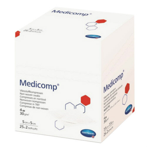Салфетки Medicomp/Медикомп стерильные нетканные 5 х 5 см, 50 шт
