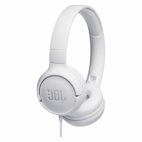 Наушники JBL Tune 500, 3.5 мм, накладные, белый [jblt500wht]