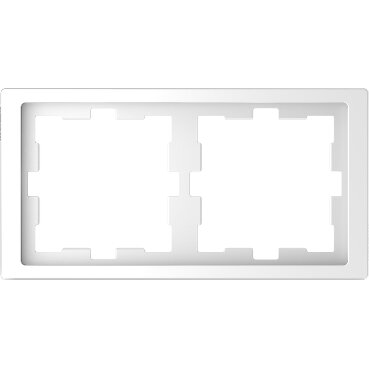 Рамка двухпостовая D-Life белый лотос SD | код MTN4020-6535 | Schneider Electric ( 1шт. )
