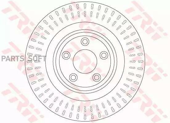 Тормозной диск TRW - фото №1