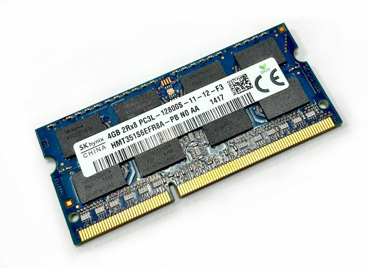 Оперативная память DDR3L 4Gb 1600 Mhz Hynix HMT351S6EFR8A-PB So-Dimm PC3L-12800 для ноутбука