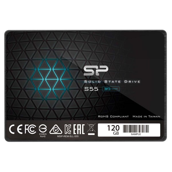 SSD  Silicon Power SATA III 120Gb SP120GBSS3S55S25 Slim S55 2.5