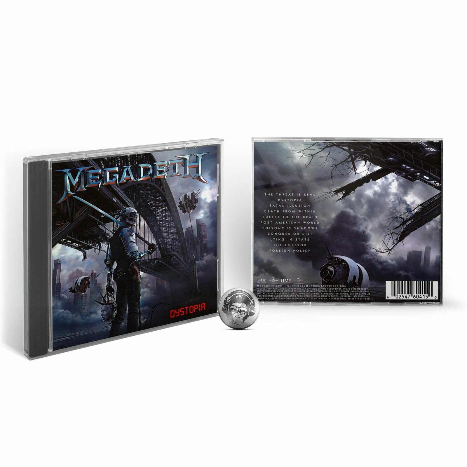 Megadeth - Dystopia (1CD) 2016 Universal, Jewel Аудио диск
