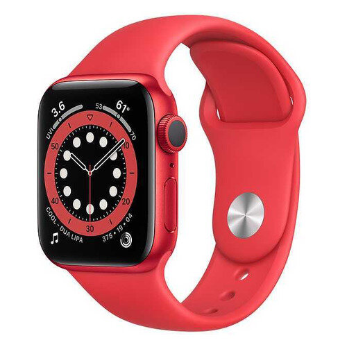 Смарт-часы Apple Watch Series 6 40мм, красный / красный [m00a3ru/a]
