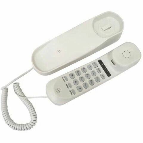 Телефон RITMIX RT-002 white удержание звонка тональный/импульсный режим повтор белый 80002230