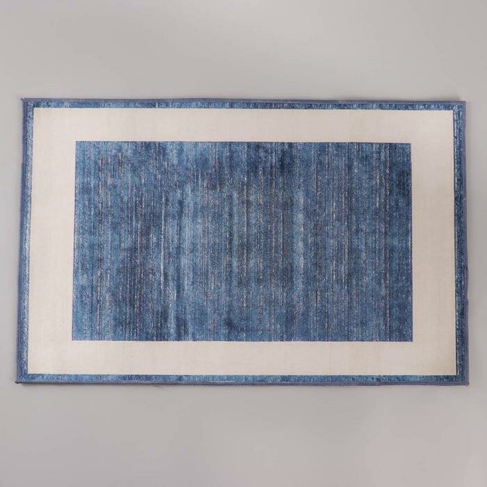 Коврик Доляна «По домашнему» , 50×80 см, цвет синий - фотография № 2