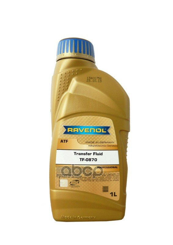 Трансмиссионное Масло Transfer Fluid Tf-0870 1л Ravenol арт. 4014835795419