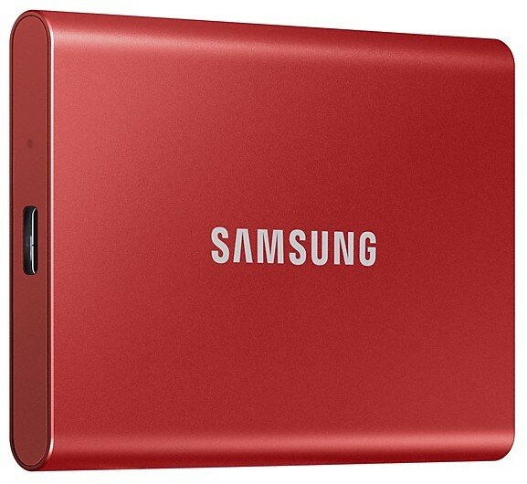 Внешний накопитель SSD 1 Тб Samsung T7 (MU-PC1T0R/WW) USB Type C, красный