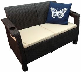 Мебель Yalta Двухместный диван (Россия)Yalta Sofa 2 Seat коричневый