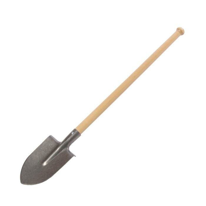 Лопата штыковая, острая, титановая, L = 93 см, деревянный черенок (ВС) - фотография № 1