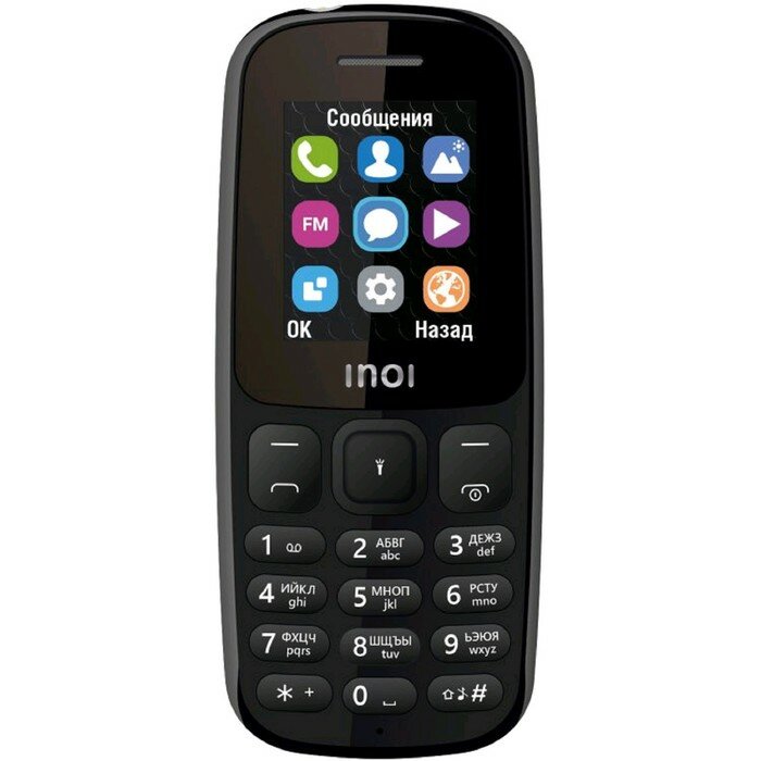 Inoi Сотовый телефон INOI 100, 1.8", 2 sim, 64Мб, microSD, 800 мАч, чёрный