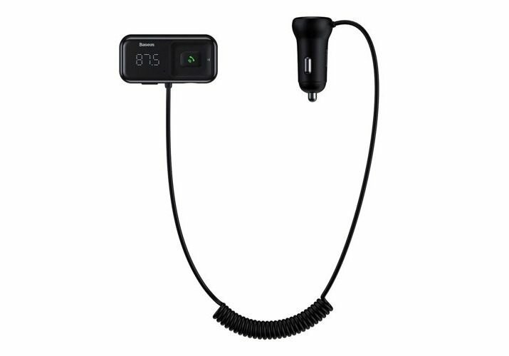 FM трансмиттер Baseus Wireless MP3 Car Charger T Typed S-16 (CCTM-E01) Черный