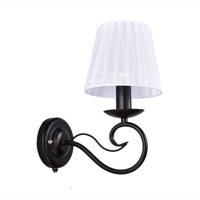 фото Бра россвет танго 1х60вт е14 металл черный