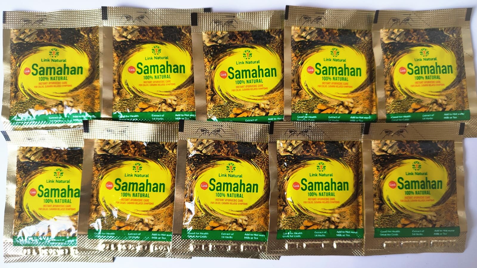 Самахан Samahan согревающий, тонизирующий травяной напиток Link Natural 10 пакетиков х 4г