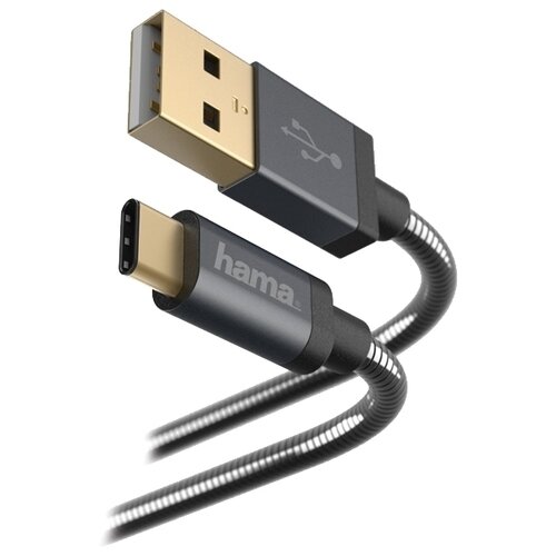 Кабель HAMA USB - USB Type-C (00173636) 1.5 м, черный