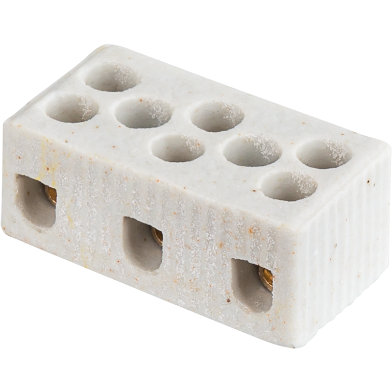 Колодки зажимные керамические NTB-HCR 324 белый 61710, цена за 1 штуку