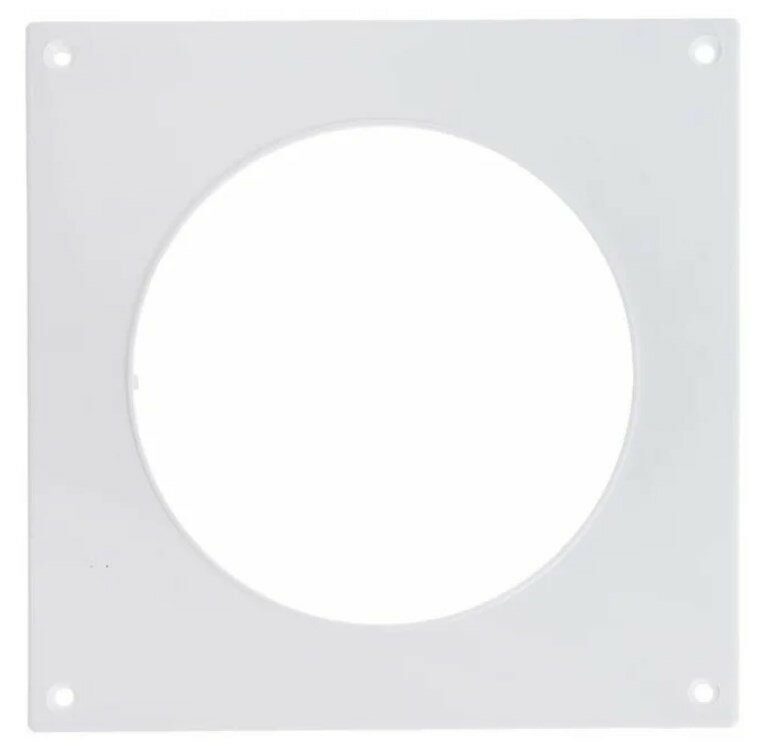 12,5НКП, ЭРА Накладка торцевая пластик 170х170, для круглых воздуховодов 125 мм