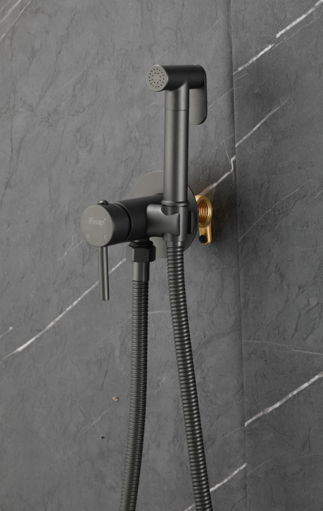 Frap смеситель для биде гигиенический душ со смесителем оружейная сталь F7505-9 - фотография № 1
