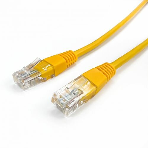 Кабель патч-корд U/UTP 5e кат. 2м Filum FL-U5-C-2M-Y 26AWG(7x0.16 мм), чистая медь, PVC, жёлтый