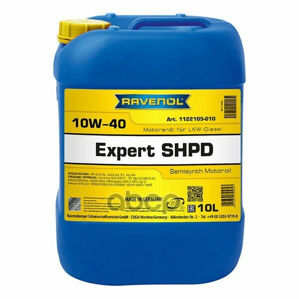 Ravenol   Ravenol Expert Shpd Sae 10W-40 (10) New