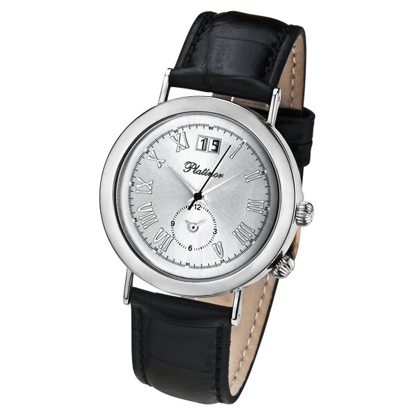 Мужские серебряные часы Platinor коллекции «Шанс» 55800.215