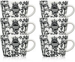 Набор кофейных чашек Iittala Taika, 0,2 л, 6 шт., чёрный/белый - изображение