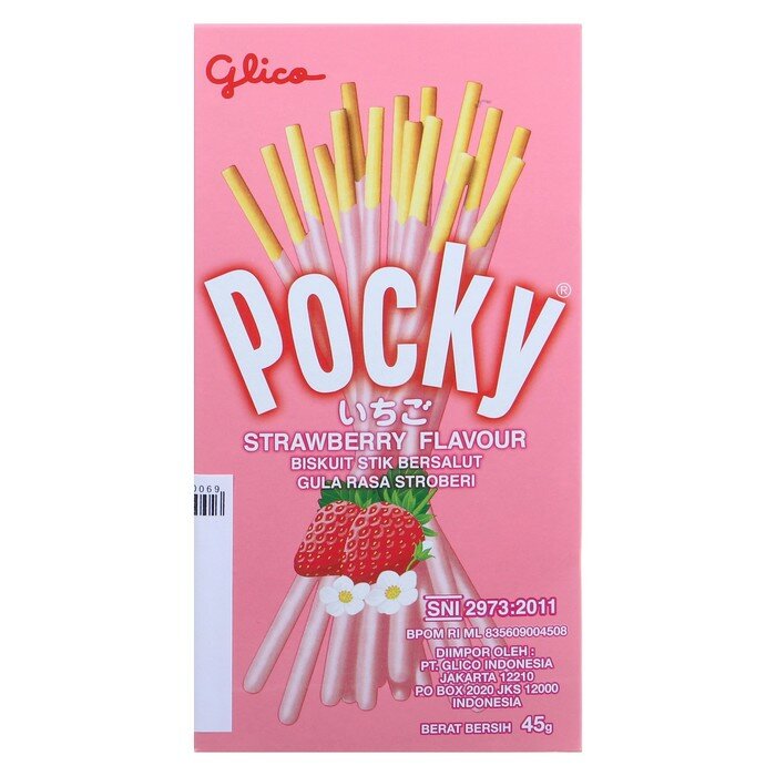 Pocky Палочки поки GLICO со вкусом клубники, 45 г - фотография № 5