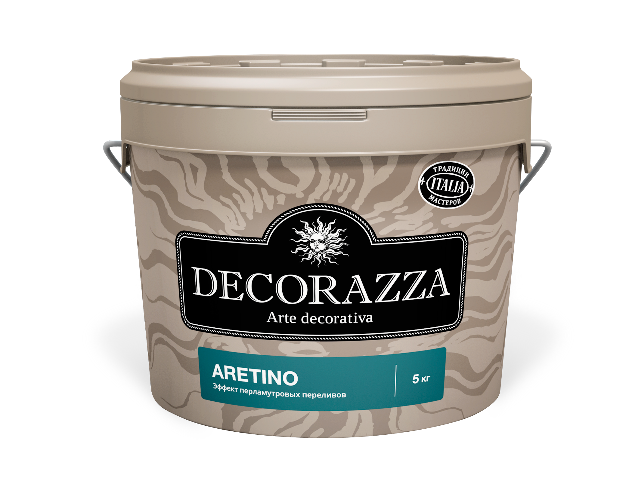 Decorazza ARETINO / Аретино Декоративная краска с перламутровым эффектом и добавлением мелкофракционного наполнителя 1кг