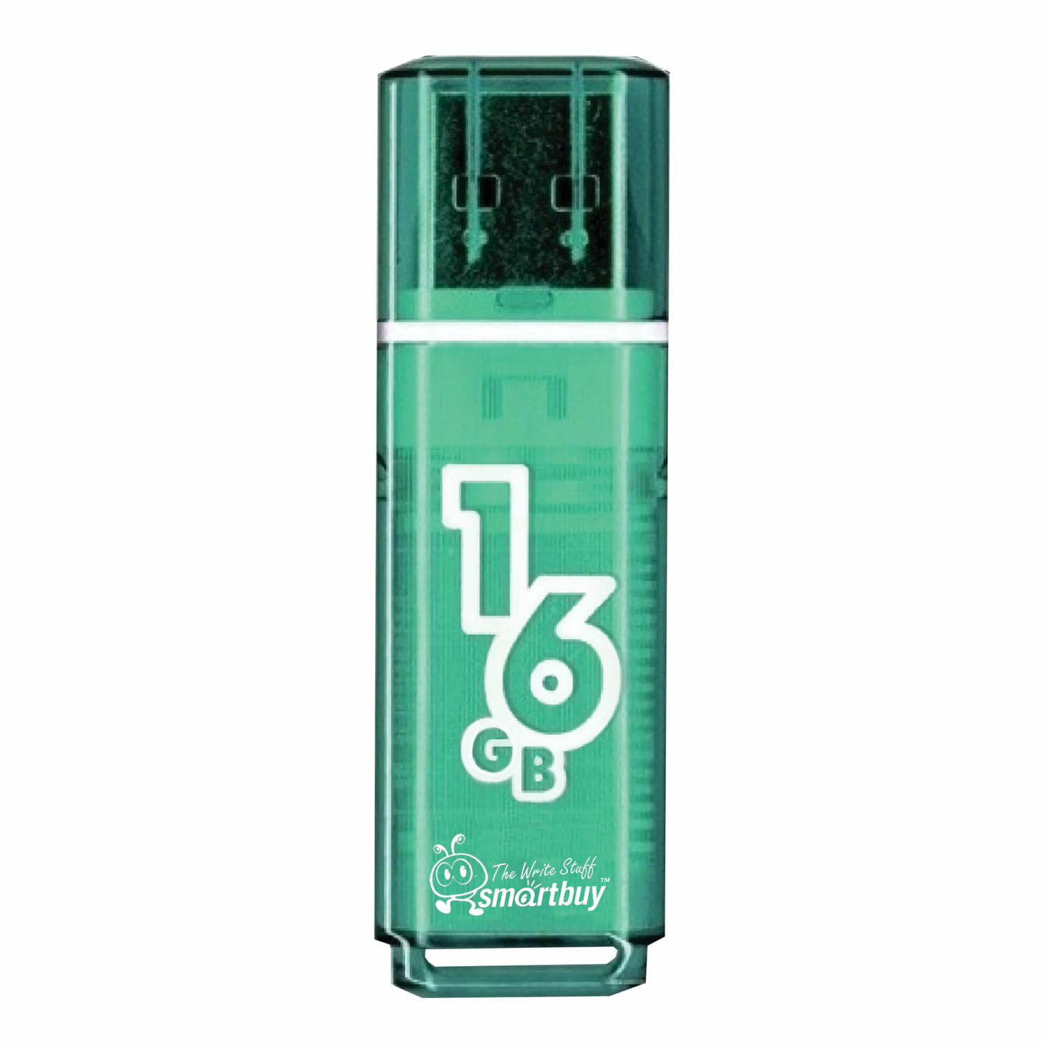 Флешка SmartBuy Glossy series USB 16GB Green