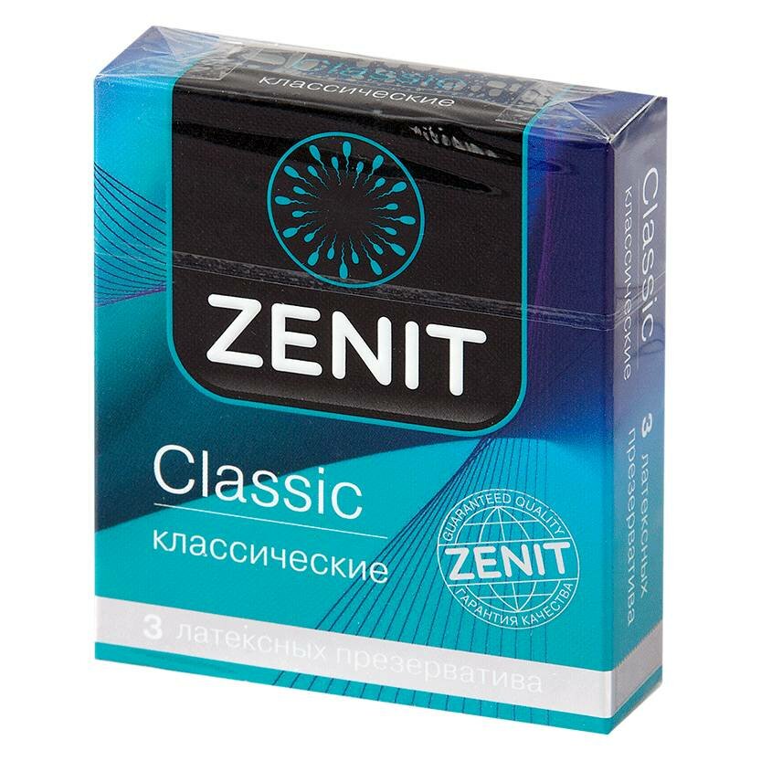 Zenit Презервативы классические, 3 шт