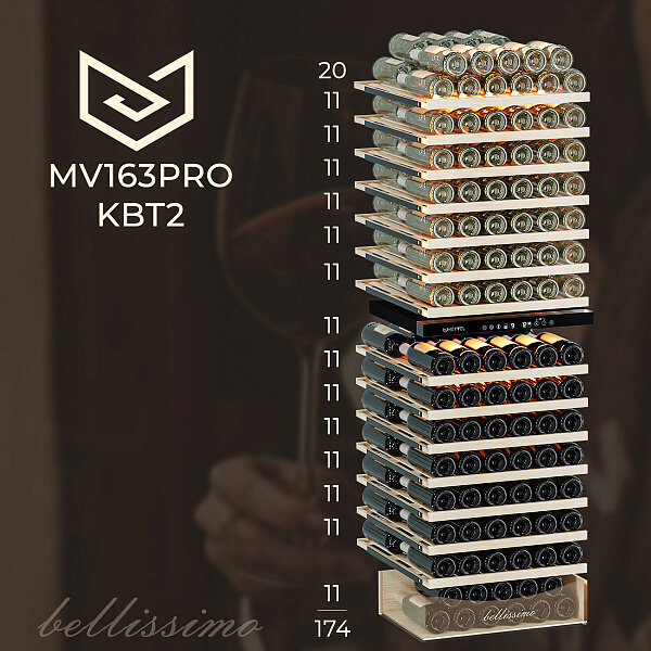 Винный шкаф Meyvel MV163PRO-KBT2 - фотография № 10