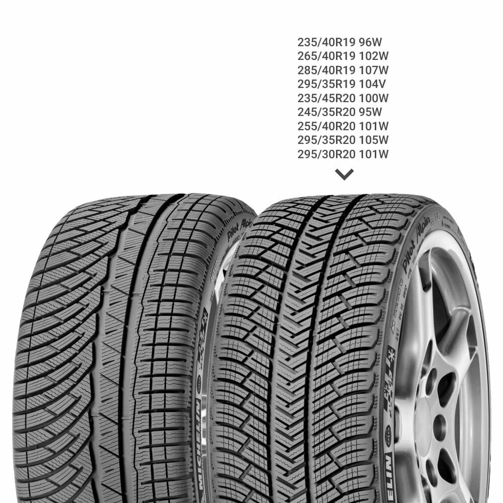 Шина зимняя легковая MICHELIN Pilot Alpin 4 295/30R20 101W XL TL (Арт.412000)