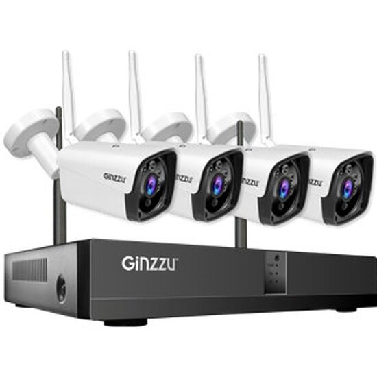 Комплект видеонаблюдения Ginzzu HK-842N,8ch, 5MP, HDMI, 4улич кам 5.0Mp, IR30м