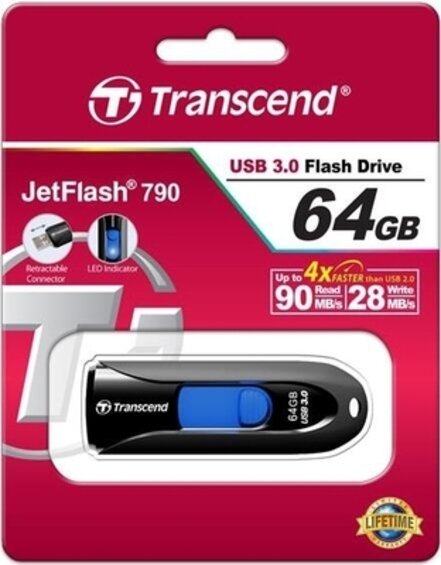 Флешка 64Gb Transcend TS64GJF790K .