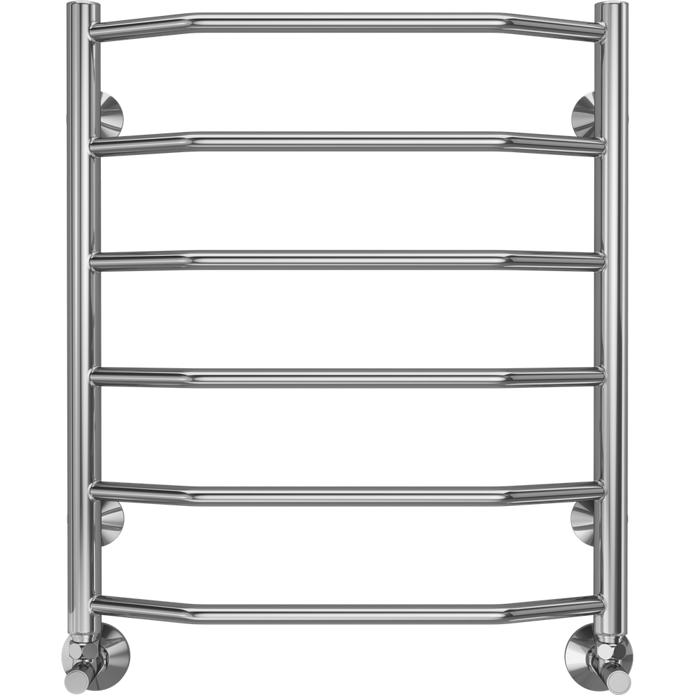 Полотенцесушитель Terminus водяной из нержавеющей стали 6 перекладин нижнее подключение м/о 50 см 50 см х 60 см Виктория Россия