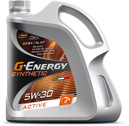 Масло моторное G-ENERGY Synthetic Active 5W-30 4л синт. API SL/CF