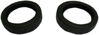 Проставки акустические круглые 16,5 см кожа (черные) с наклоном Автоблюз