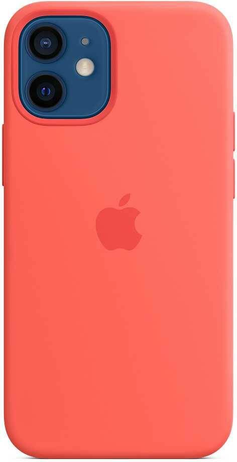 Чехол Apple Silicone Case with MagSafe, для Apple iPhone 12 mini, розовый цитрус (MHKP3ZE/A)