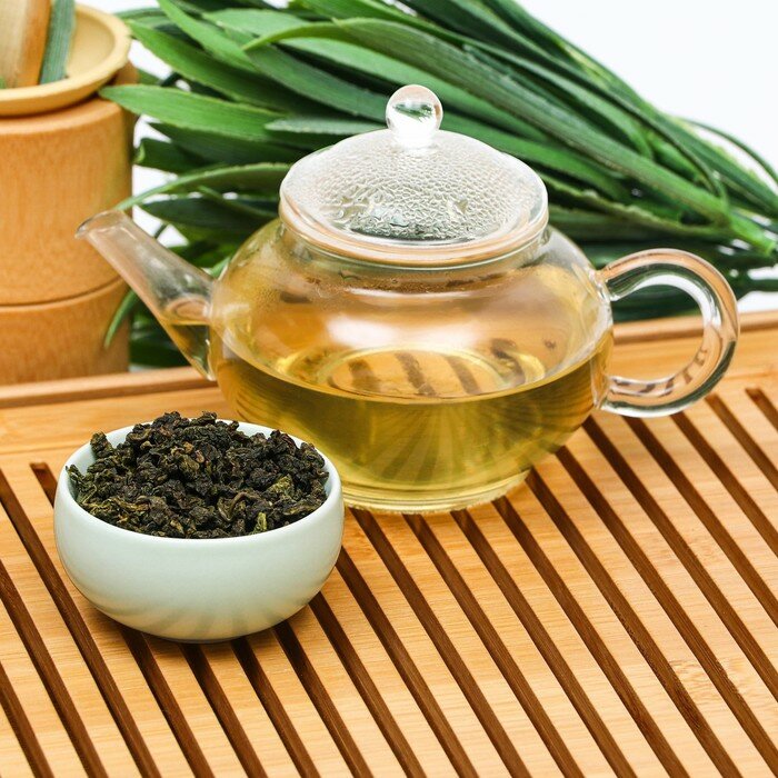 Китайский зеленый чай "Улун цветочный", 50 г - фотография № 5