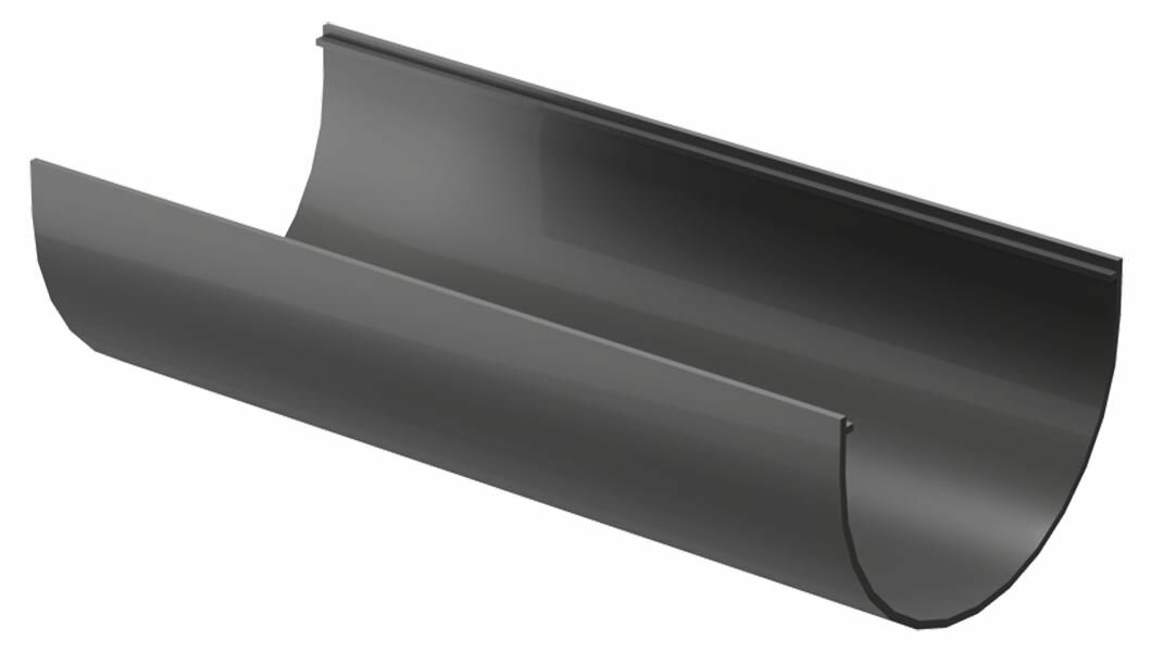 фото DÖCKE Дача желоб водосточный серый 120мм (3м) / DÖCKE Dacha желоб водосточный для сбора и отвода воды серый 120мм (3м)