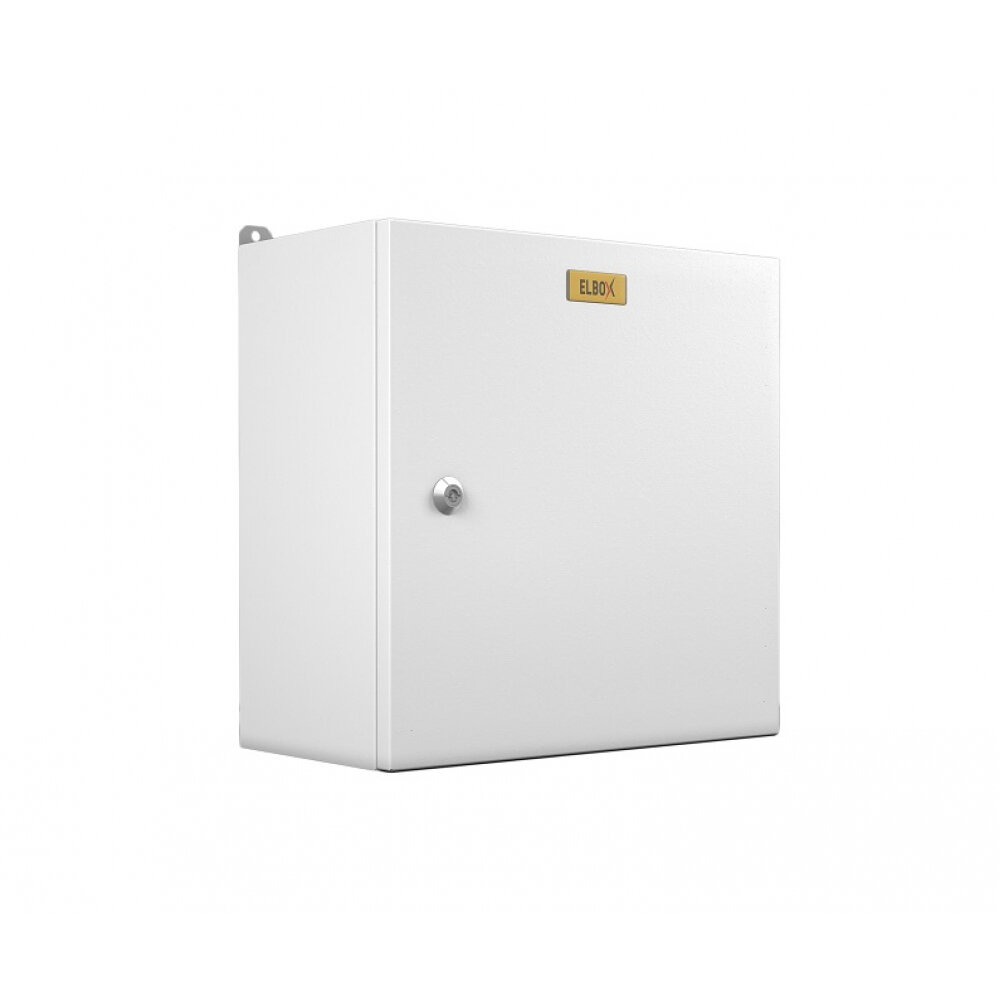 Elbox Шкаф электротехнический настенный, сплошная металлическая дверь серый EMW-300.200.150-1-IP66