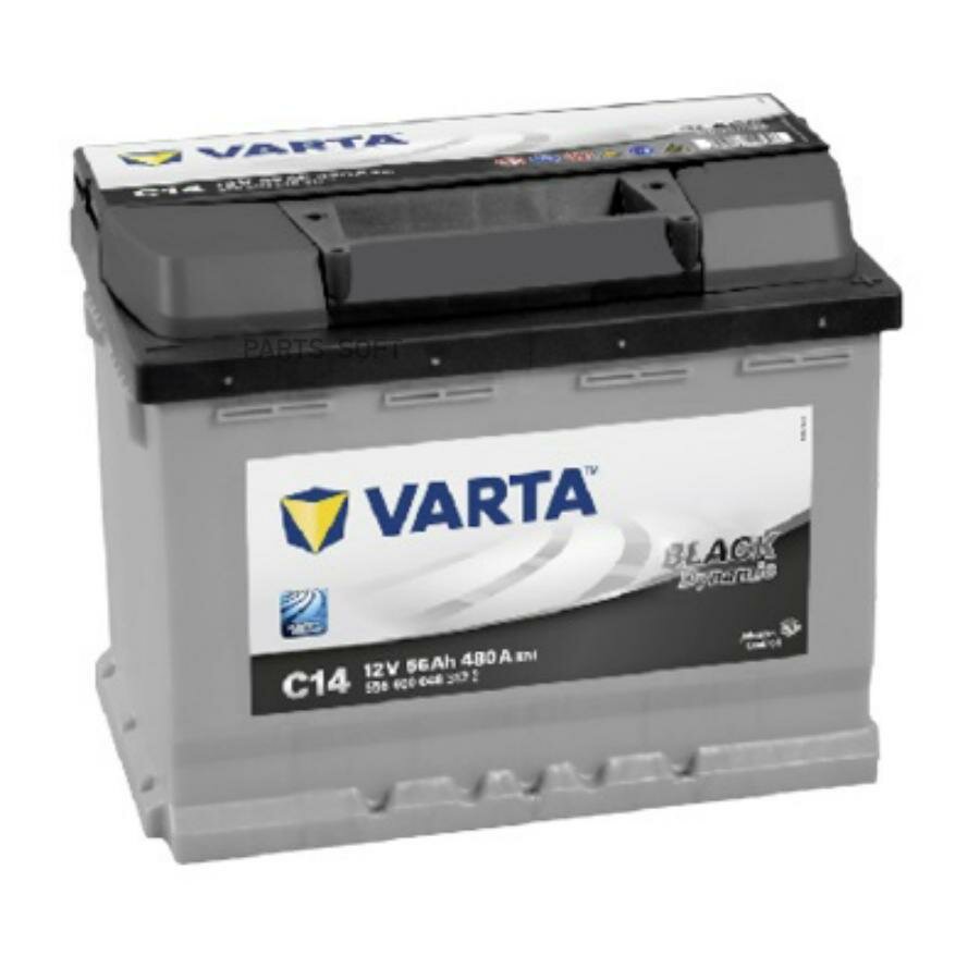 VARTA 556400048 аккумулятор varta black dynamic 12v 56ah 480a (r+) 1347kg 242x175x190 мм