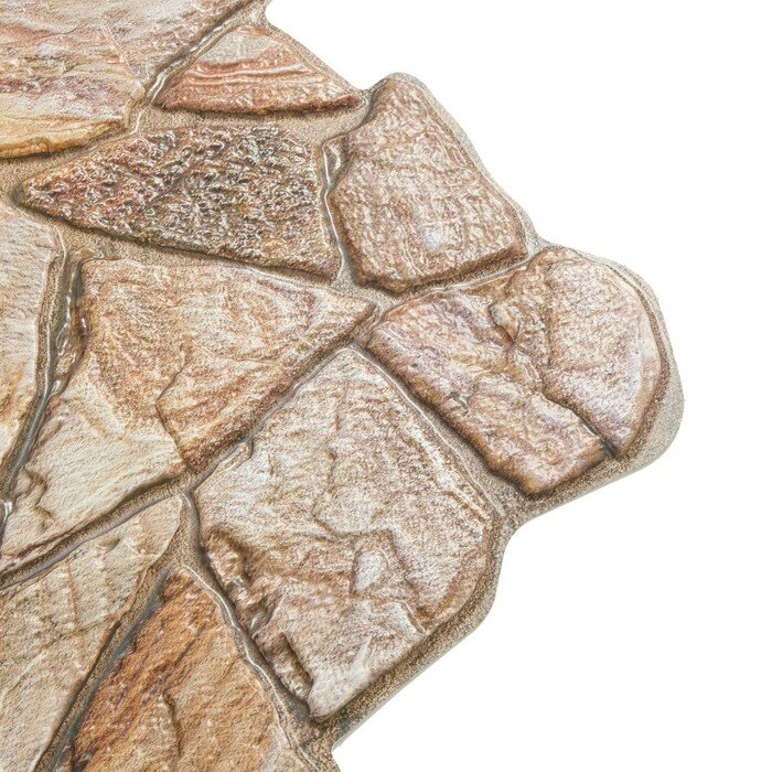 Панель ПВХ Камни, Песчаник коричневый, 980х480мм. - фотография № 3