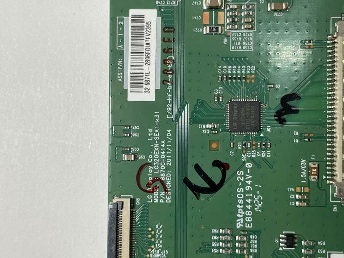 Комплектующие для ТВ и проекторов / T-con 6870C-0414A LC320EXN-SEA1-k31 от ТВ FUSION FLTV-28C10 — фото 2