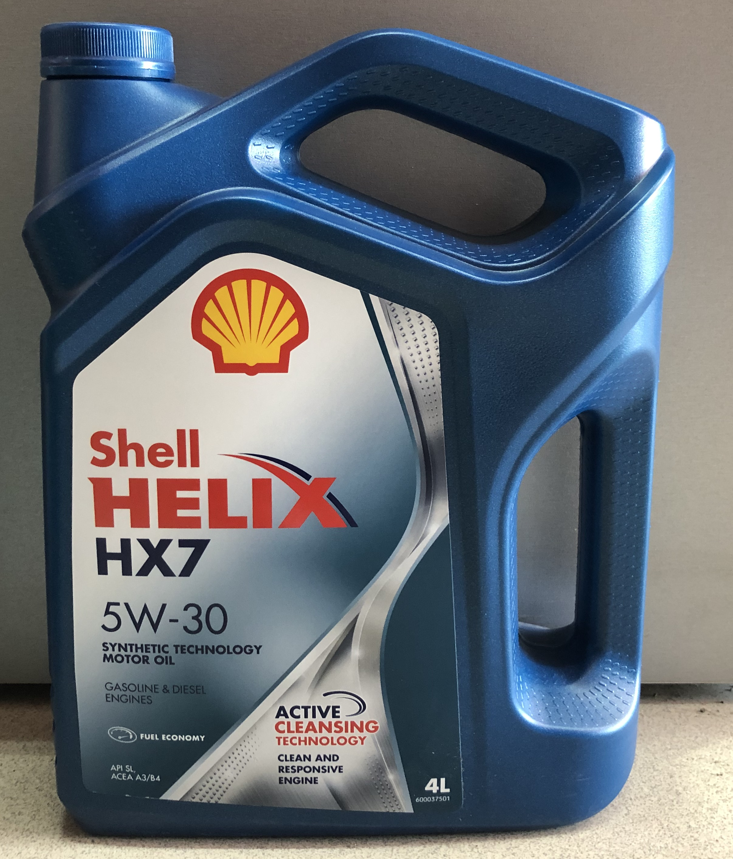 Масло моторное SHELL HELIX HX7 5W-30 п/синт. API SN/CF 4л